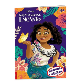 Disney Encanto. Kolorowanka z naklejkami